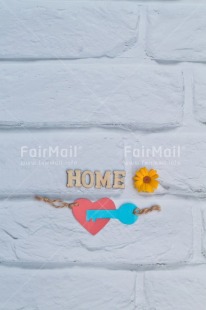 Fair Trade Photo Build, Colour, Colour image, Food and alimentation, Heart, Home, Key, Move, Nest, New home, New life, Object, Owner, Peru, Place, Red, South America, Sweet, Vertical, Welcome home, White
