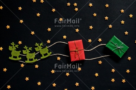Fair Trade Photo Animals, Black, Christmas, Christmas decoration, Colour, Colour image, Deer, Horizontal, Object, Peru, Place, Present, Sledding, South America, Star