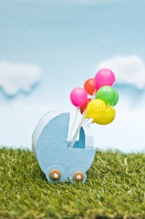 Fair Trade Photo Baby, Balloon, Birth, Blue, Boy, Clouds, Colour, Girl, Nature, New baby, Object, People, Pregnant, Vertical