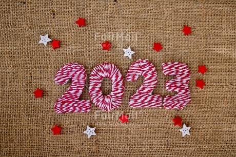 Fair Trade Photo 2023, Activity, Adjective, Celebrating, Colour, Horizontal, New Year, Object, Present, Red, Star, White