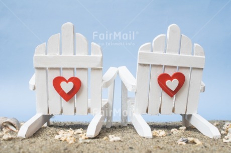 Fair Trade Photo Beach, Bench, Chair, Heart, Holiday, Love, Nature, New beginning, Object, Place, Relax, Retire, Retirement, Sand, Thinking of you, Valentines day, Wedding