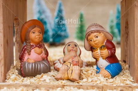 Fair Trade Photo Christmas, Christmas decoration, Creche, Family, Holy family, Object, People, Peruvian style