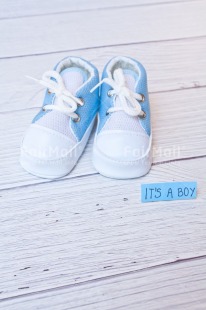 Fair Trade Photo Baby, Birth, Blue, Boy, Clothing, Colour, New baby, Object, People, Pregnant, Shoe, Text, Vertical