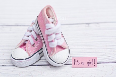 Fair Trade Photo Baby, Birth, Clothing, Colour, Girl, Horizontal, New baby, Object, People, Pink, Pregnant, Shoe, Text