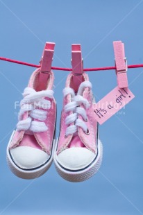 Fair Trade Photo Baby, Birth, Clothing, Colour, Girl, New baby, Object, People, Pink, Pregnant, Shoe, Text, Vertical