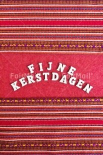 Fair Trade Photo Activity, Adjective, Celebrating, Christmas, Christmas decoration, Colour, Dutch, Letter, Object, Peruvian fabric, Present, Red, Text, Vertical, White
