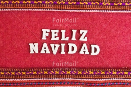 Fair Trade Photo Activity, Adjective, Celebrating, Christmas, Christmas decoration, Colour, Horizontal, Letter, Object, Peruvian fabric, Present, Red, Spanish, Text, White