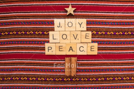 Fair Trade Photo Christmas, Christmas decoration, Christmas tree, Emotions, Joy, Letter, Love, Object, Peace, Peruvian fabric, Star, Text, Values