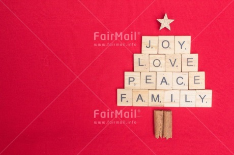 Fair Trade Photo Christmas, Christmas decoration, Christmas tree, Colour, Emotions, Family, Joy, Letter, Love, Object, Peace, People, Red, Star, Text, Values