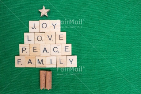 Fair Trade Photo Christmas, Christmas decoration, Christmas tree, Colour, Emotions, Family, Green, Joy, Letter, Love, Object, Peace, People, Star, Text, Values