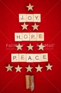 Fair Trade Photo Christmas, Christmas decoration, Christmas tree, Emotions, Joy, Letter, Love, Object, Peace, Star, Text, Values