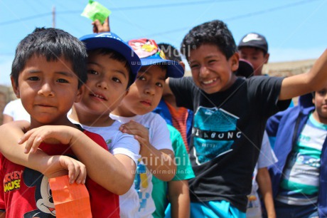 Fair Trade Photo 10-15 years, 5 -10 years, Activity, Boys, Child, Children, Colour image, Day, Emotions, Friendship, Group, Happiness, Horizontal, Latin, Male, Multi-coloured, Outdoor, People, Peru, Playground, Playing, Rural, School, South America, Standing, Street