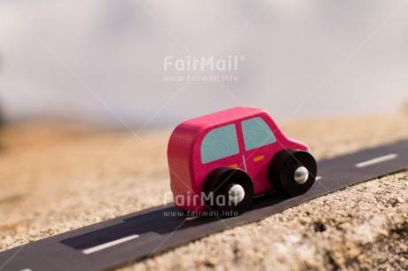 Fair Trade Photo Activity, Boy, Brother, Car, Colour image, Day, Fathers day, Horizontal, Male, Mountain, Nature, Outdoor, People, Peru, Red, Road, South America, Toy, Transport, Travel, Travelling