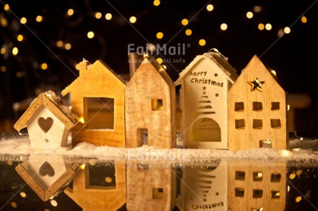 Fair Trade Photo Christmas, Christmas decoration, City, Colour, Colour image, Horizontal, House, Light, Nature, Night, Object, Place, Reflection, South America, Yellow