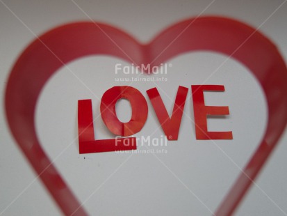 Fair Trade Photo Colour image, Heart, Horizontal, Letter, Love, Peru, Red, South America, Studio, Valentines day, White