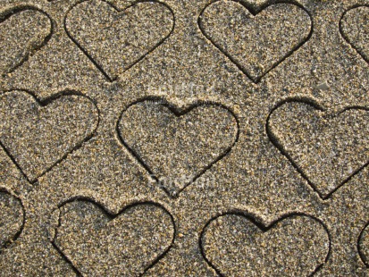 Fair Trade Photo Beach, Closeup, Colour image, Heart, Horizontal, Love, Marriage, Mothers day, Peru, Sand, South America, Summer, Valentines day, Wedding