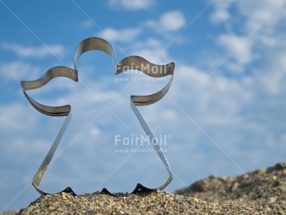 Fair Trade Photo Angel, Beach, Christmas, Closeup, Clouds, Colour image, Day, Horizontal, Outdoor, Peru, Sand, Sky, South America