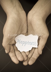 Fair Trade Photo Care, Closeup, Emotions, Hand, Happiness, Letter, Peru, South America, Vertical, Wellness