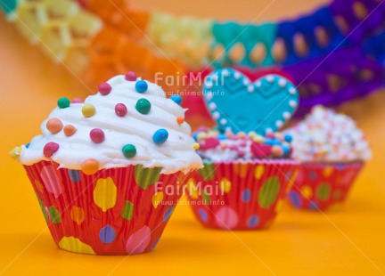 Fair Trade Photo Birthday, Closeup, Cupcake, Horizontal, Peru, South America, Studio, Sweets