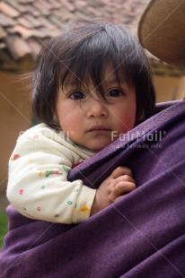 Fair Trade Photo 0-5 years, Colour image, Latin, One girl, People, Peru, Portrait headshot, South America, Vertical