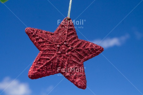 Fair Trade Photo Blue, Christmas, Clouds, Colour image, Horizontal, Peru, Red, Sky, South America, Star