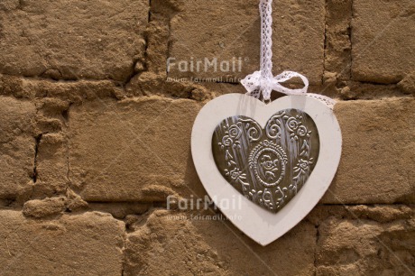 Fair Trade Photo Christmas, Closeup, Colour image, Condolence-Sympathy, Heart, Horizontal, Love, Peru, Silver, South America, Stone, Wall, White