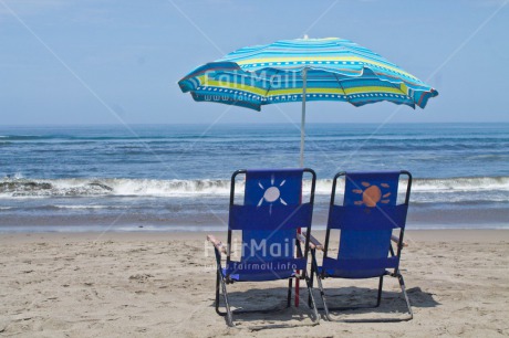 Fair Trade Photo Beach, Chair, Colour image, Day, Friendship, Holiday, Horizontal, Outdoor, Peru, Sea, South America, Summer, Travel