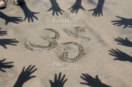 Fair Trade Photo Colour image, Group of children, Hand, Horizontal, Ohm, Outdoor, People, Peru, Shadow, South America, Yoga