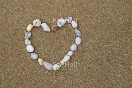 Fair Trade Photo Beach, Colour image, Heart, Horizontal, Love, Peru, South America, Stone, Valentines day