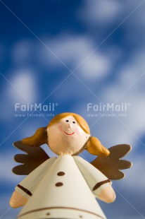 Fair Trade Photo Angel, Christmas, Clouds, Colour image, Peru, Sky, Smile, South America, Vertical