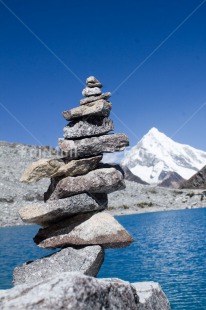 Fair Trade Photo Balance, Colour image, Mountain, Peru, Scenic, Snow, South America, Stone, Vertical, Water, Wellness