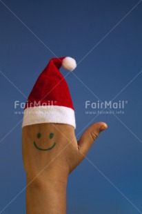 Fair Trade Photo Christmas, Colour image, Hat, Peru, Red, Santaclaus, South America, Vertical, White