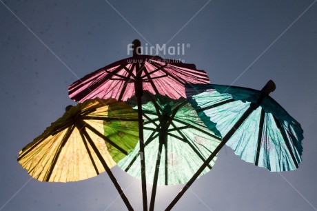 Fair Trade Photo Birthday, Colour image, Horizontal, Invitation, Party, Peru, South America, Summer, Umbrella