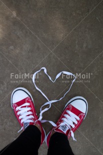 Fair Trade Photo Colour image, Heart, Love, Peru, Shoe, South America, Valentines day, Vertical