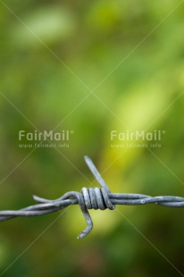 Fair Trade Photo Barbwire, Border, Colour image, Peru, South America, Tolerance, Values, Vertical