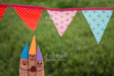 Fair Trade Photo Birthday, Closeup, Colour image, Flag, Funny, Gift, Hat, Horizontal, Invitation, Party, Peru, Shooting style, Smile, South America