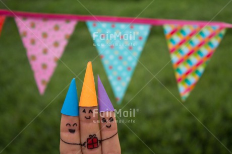 Fair Trade Photo Birthday, Closeup, Colour image, Flag, Funny, Gift, Hat, Horizontal, Invitation, Party, Peru, Shooting style, Smile, South America