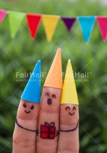 Fair Trade Photo Birthday, Closeup, Colour image, Flag, Funny, Gift, Hat, Invitation, Party, Peru, Shooting style, Smile, South America, Vertical