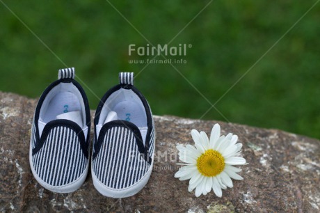 Fair Trade Photo Birth, Colour image, Horizontal, New baby, Peru, Shoe, South America