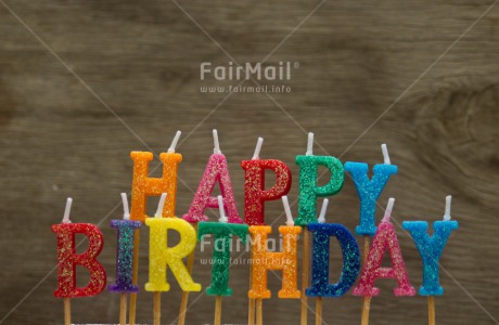 Fair Trade Photo Birthday, Colourful, Letter