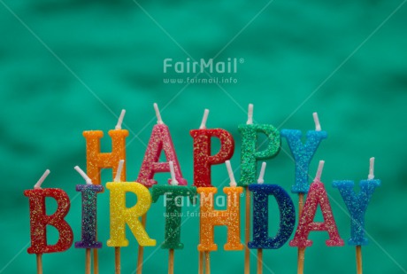 Fair Trade Photo Birthday, Colourful, Letter