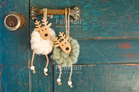 Fair Trade Photo Activity, Adjective, Animals, Blue, Celebrating, Christmas, Christmas decoration, Colour, Door, Horizontal, Object, Present, Reindeer