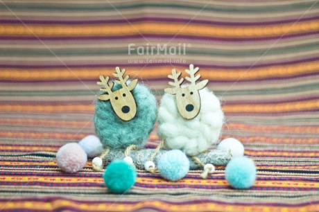 Fair Trade Photo Activity, Adjective, Animals, Blue, Celebrating, Christmas, Christmas decoration, Colour, Horizontal, Object, Peruvian fabric, Present, Reindeer, White