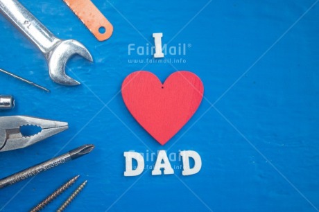 Fair Trade Photo Blue, Colour, Dad, Father, Fathers day, Heart, Letter, Object, People, Red, Text, Tool