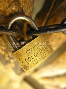 Fair Trade Photo Colour image, Day, Door, Focus on foreground, High angle view, Lock, Outdoor, Peru, Safety, South America, Together, Vertical