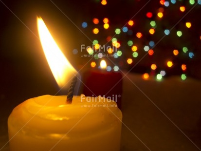 Fair Trade Photo Candle, Christmas, Colour image, Colourful, Flame, Focus on foreground, Horizontal, Indoor, Peru, South America, Tabletop