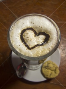 Fair Trade Photo Chocolate, Coffee, Colour image, Focus on foreground, Food and alimentation, Friendship, Heart, Love, Milk, Peru, South America, Vertical