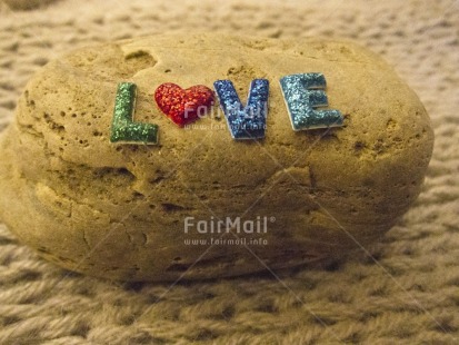 Fair Trade Photo Colour image, Day, Heart, Horizontal, Indoor, Letter, Love, Peru, South America, Stone, Tabletop, Valentines day