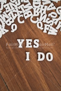 Fair Trade Photo Colour image, Letters, Love, Marriage, Peru, South America, Table, Text, Vertical, Wedding, White, Wood