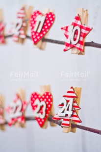 Fair Trade Photo Christmas, Christmas calendar, Colour image, Days, Peru, Present, Red, South America, Vertical, White